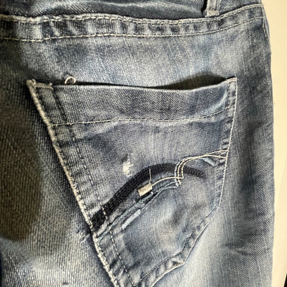 Carbon 28x32 Relaxed Fit Distressed men’s denim jeans Y2K - Picture 12 of 13